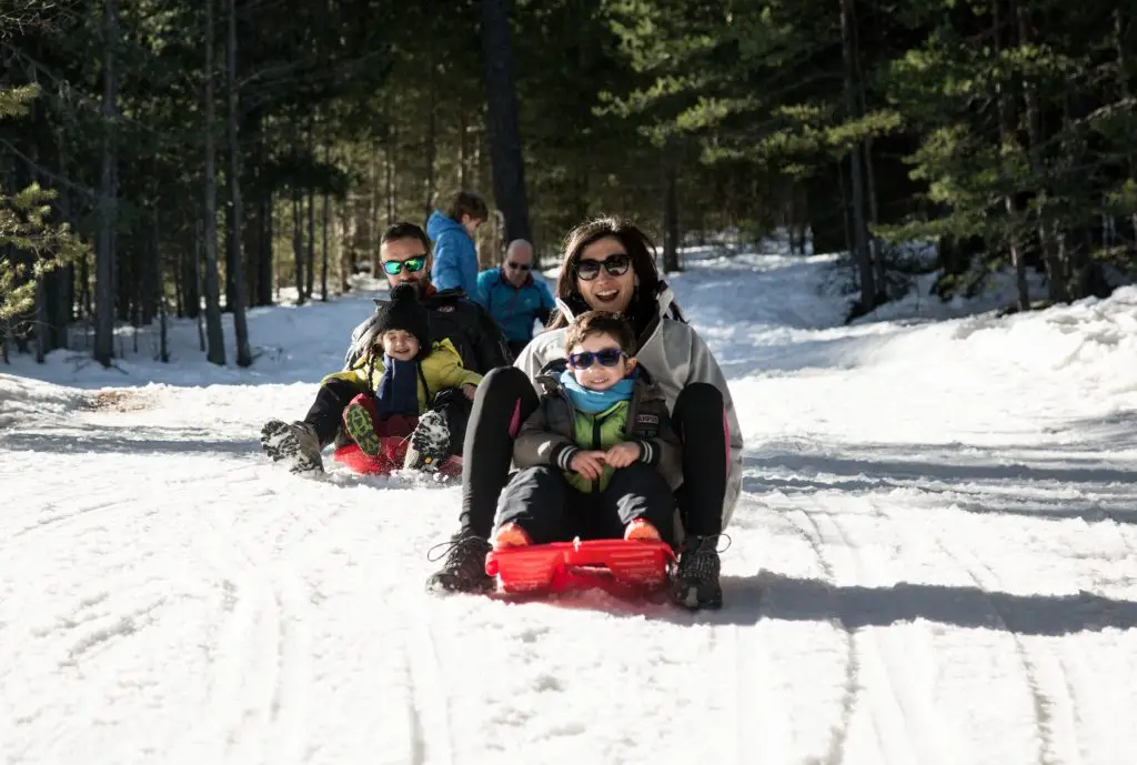 Trineus amb família als Pirineus